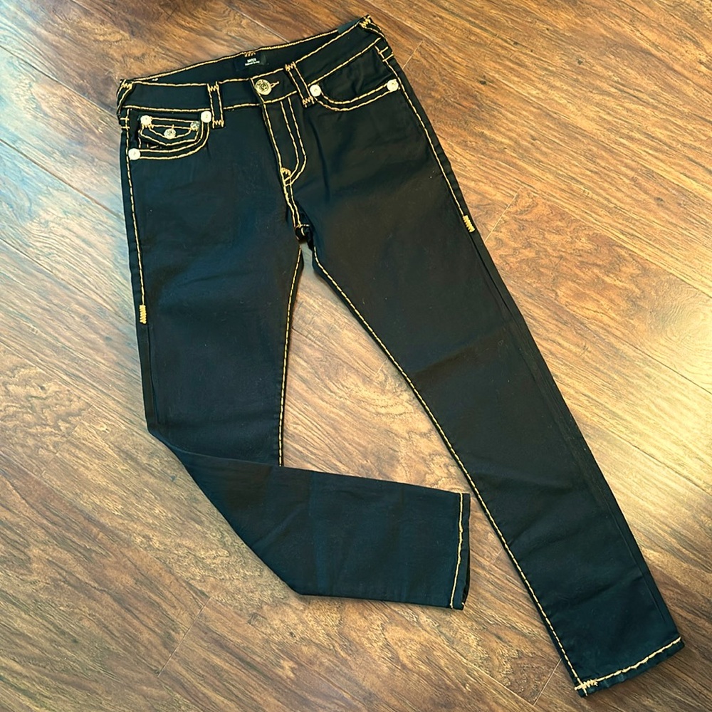 True Religion black denim jeans
